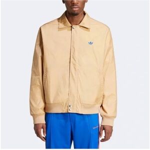 Wales Bonner Tan Jacket with Blue Emblem
